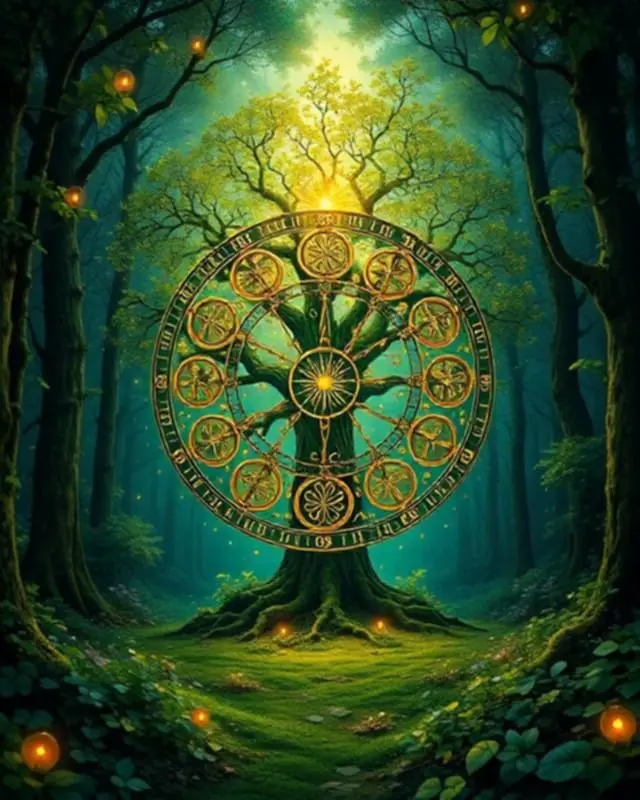 Formation roue de l'année des sabbats