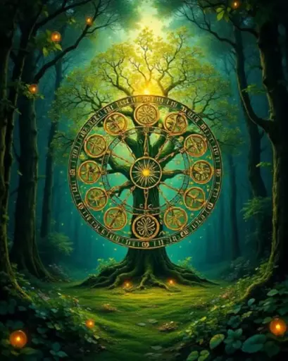 Formation roue de l'année des sabbats